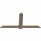 Ekena Millwork Eugene Smooth Timber Gable Bracket, Douglas Fir, 72"W x 36"H x 1 1/2"D x 5 1/2"F, 12/12 Pitch GBW072X36X0206EUG00SDF - alternate 2